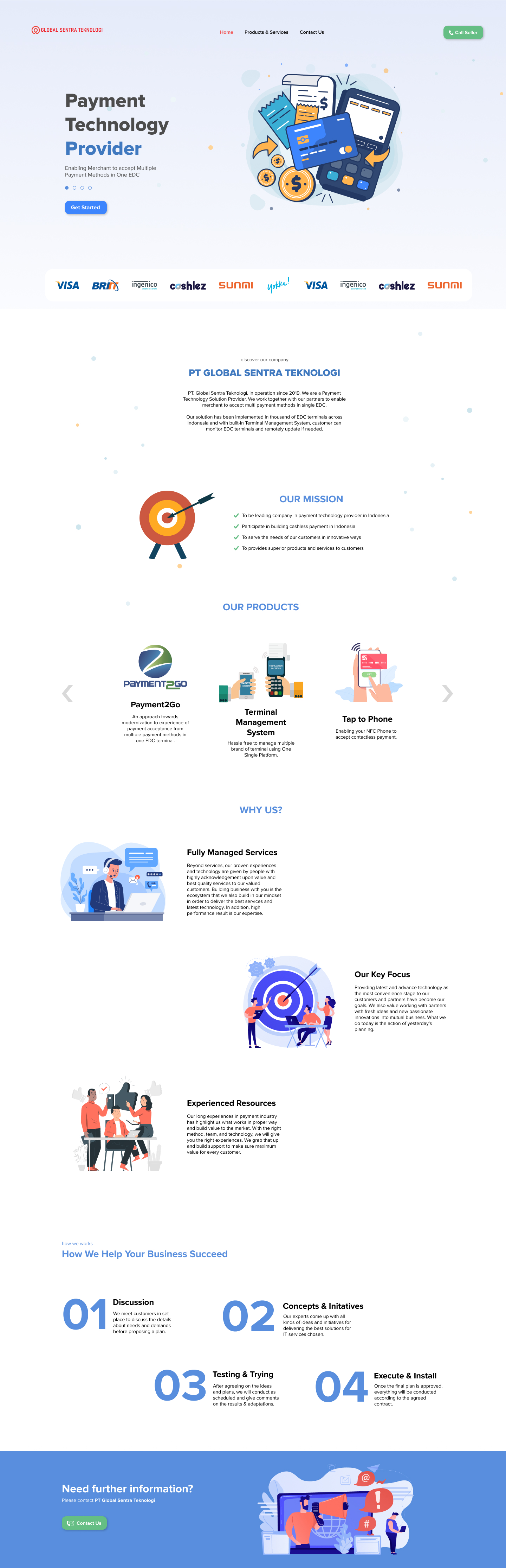 Concept — blue theme